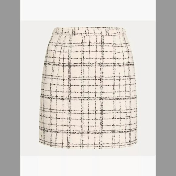 Iro Zuriel NWT Tweed Mini Skirt (Size: 34 FR (2 US) Color-Ecru/Black